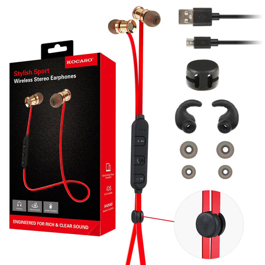 Sport Headsets Wireless V4.1 In-Ear Stereo Headphones Sweat-proof Running Earphones With Mic Hands-free