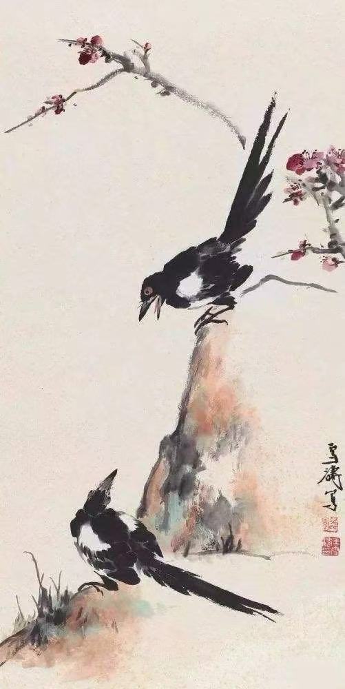 Chinese style living room background decoration painting
