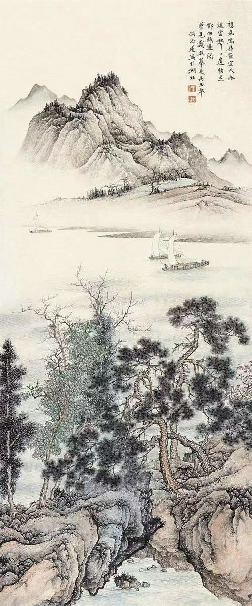 Lukisan hiasan landskap Cina