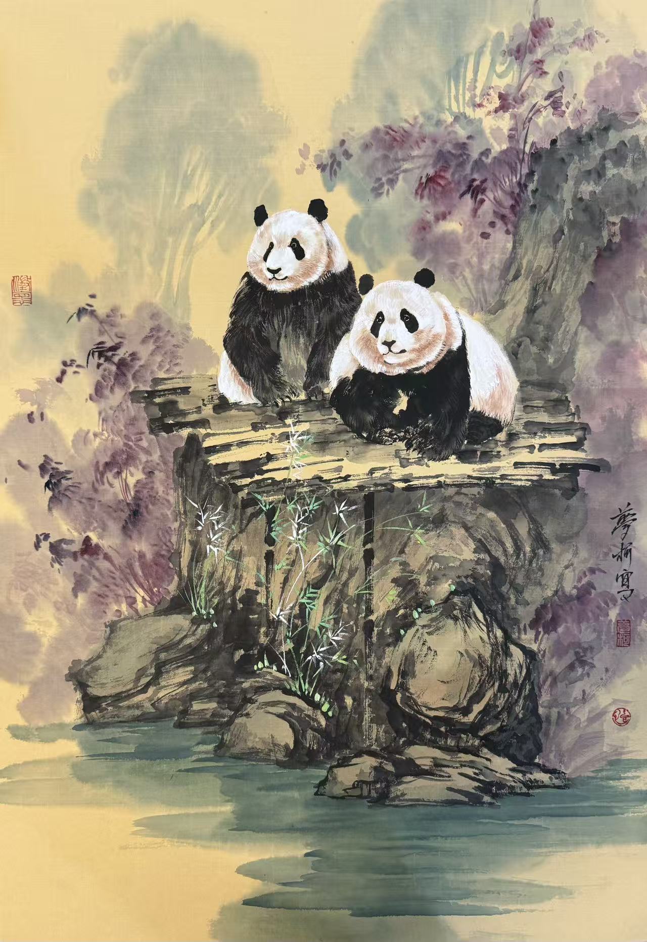 Chinese landscape decorative painting