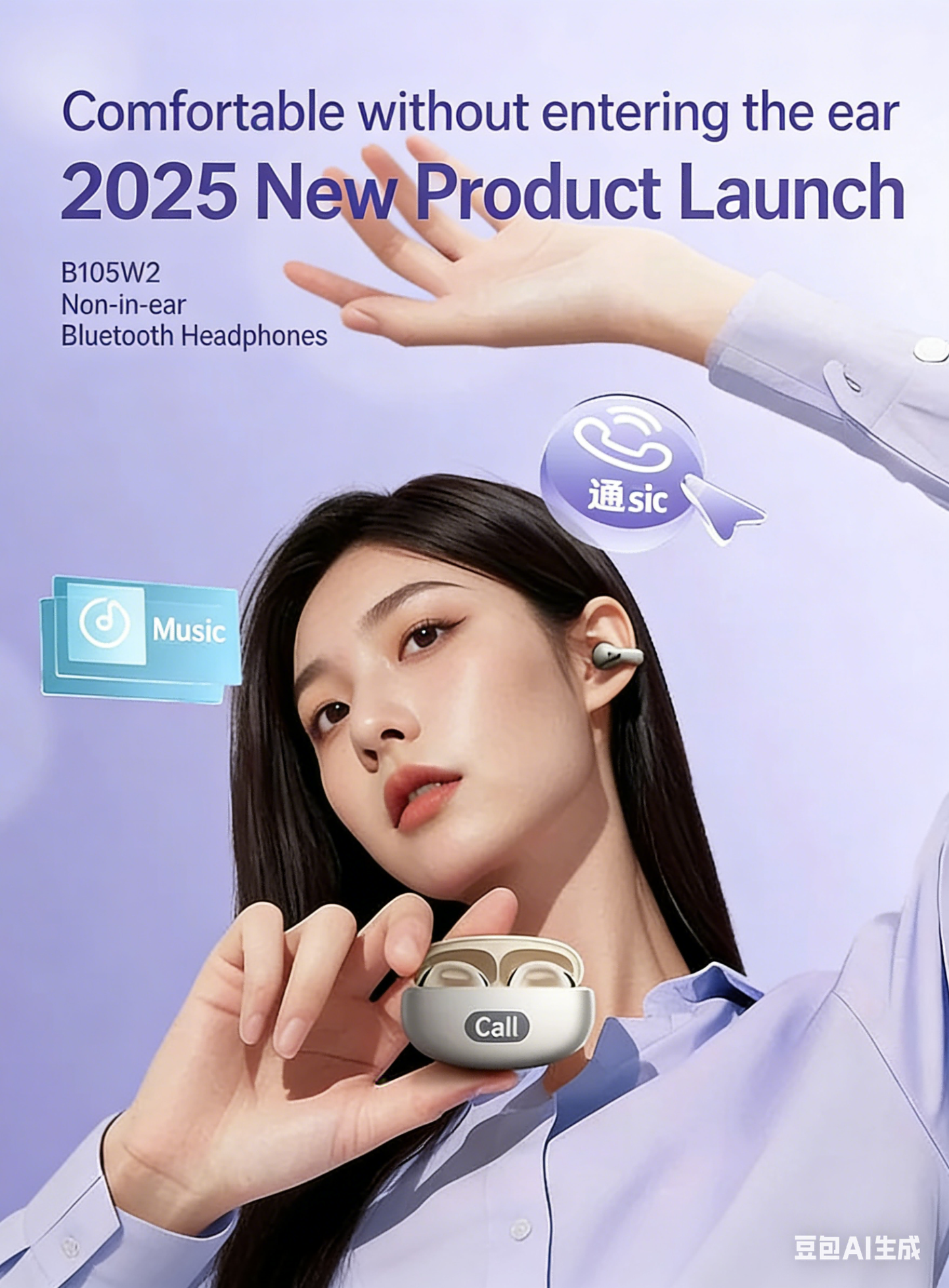 New open-type non-in-ear Bluetooth earphones