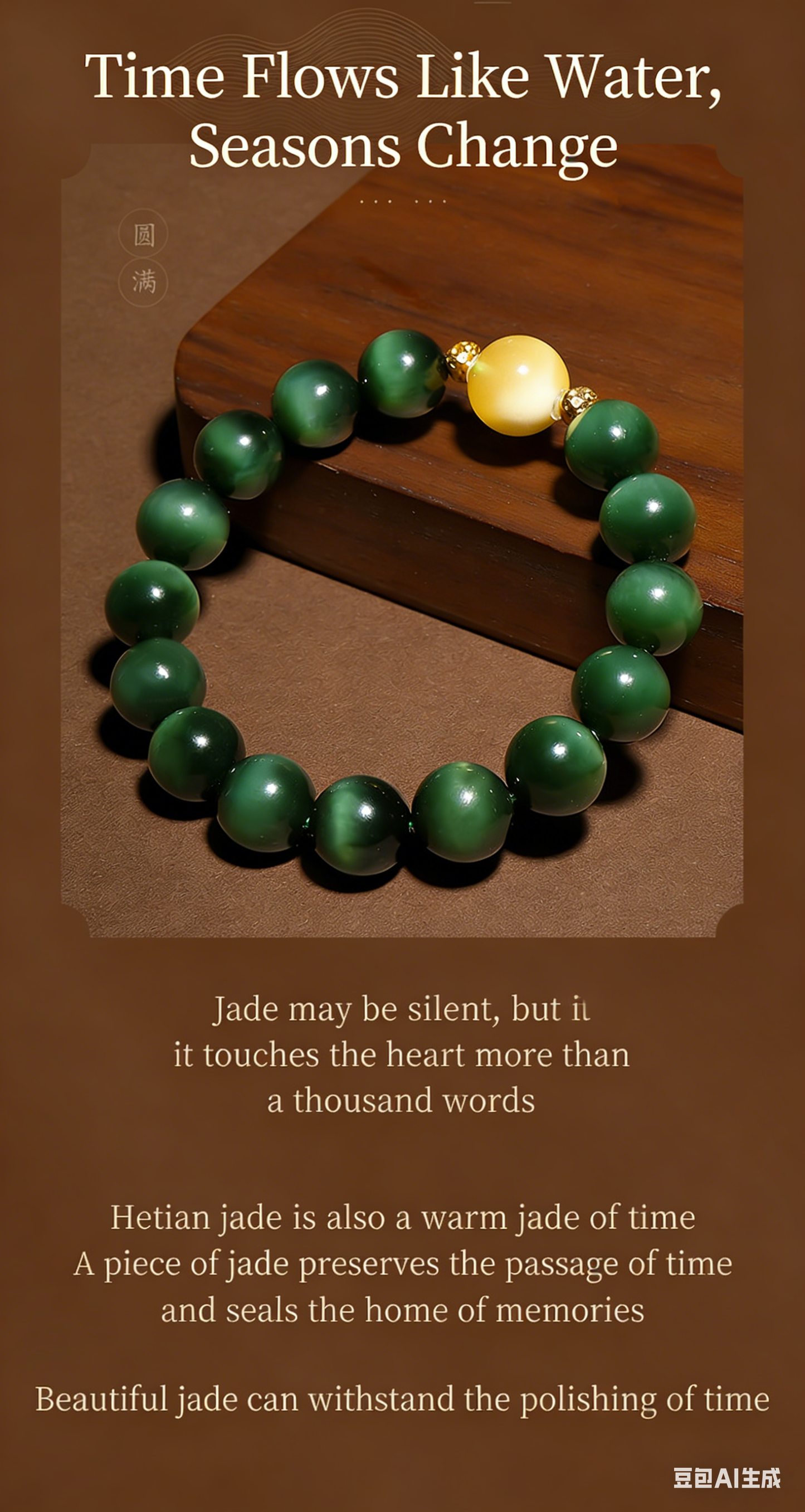 Hotan Jade Jasper Pendant Gold