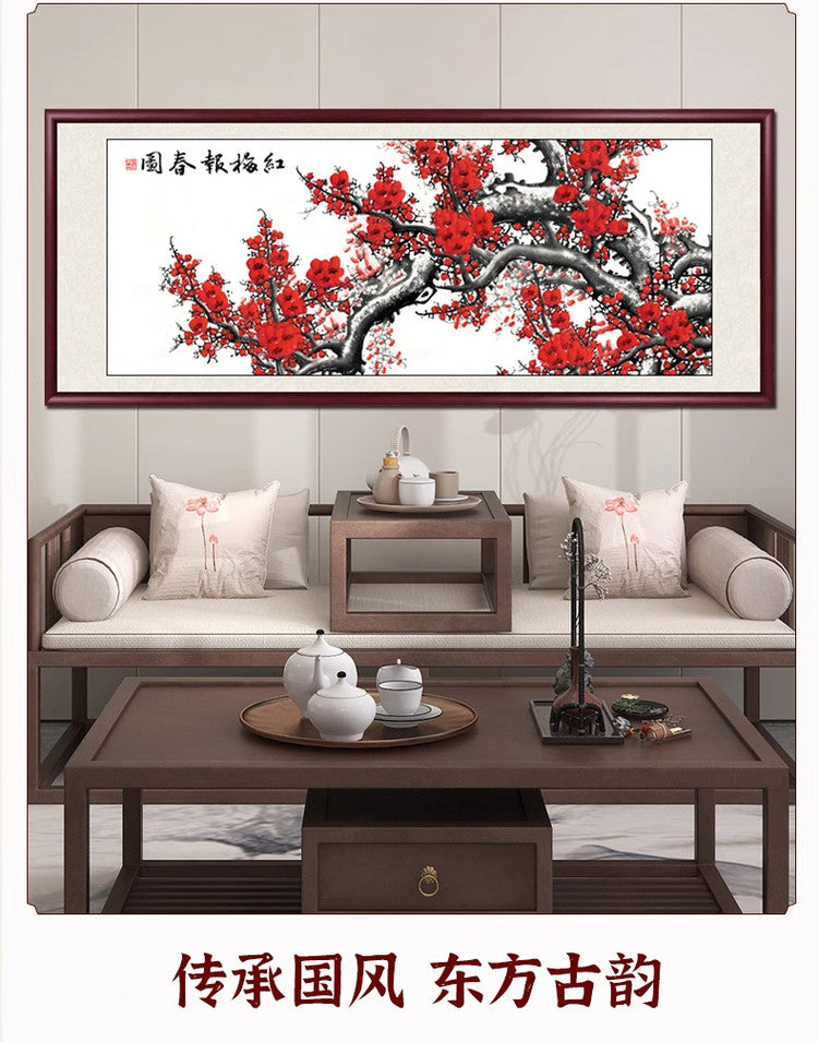 Chinese style living room background decoration painting