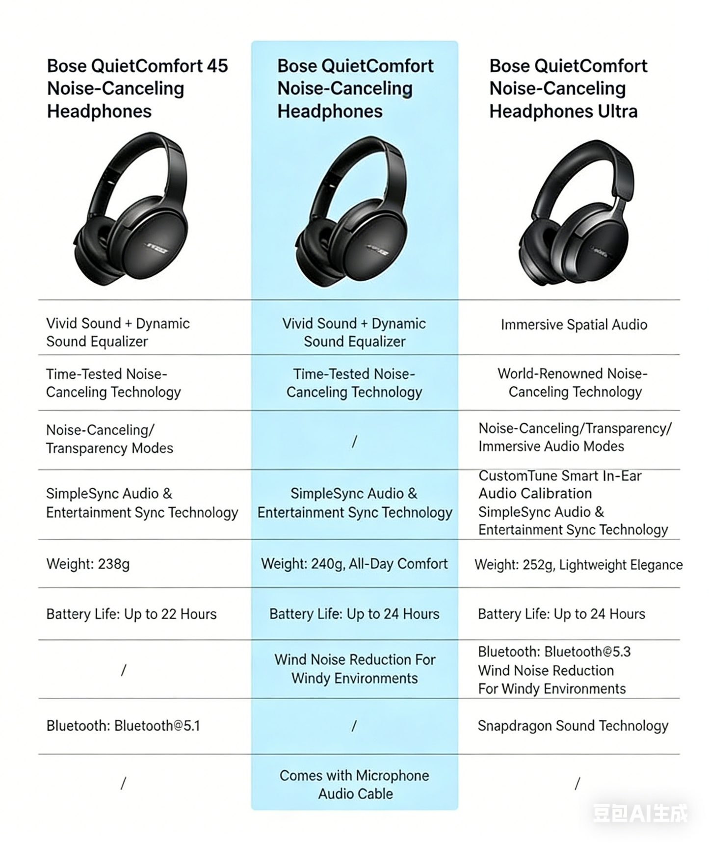 Bose QC Ultra noise-cancelling headphones, wireless Bluetooth headse