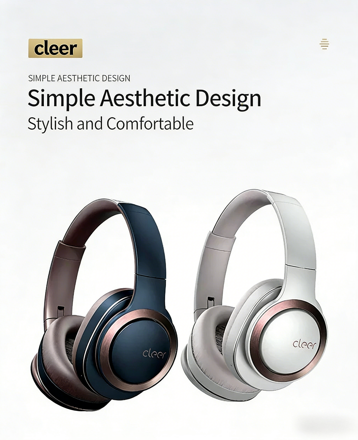 Smart Noise Cancellation Wireless Bluetooth Headphones for Men