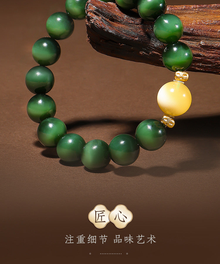 Hotan Jade Jasper Pendant Gold