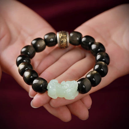 Men's premium agarwood bracelet