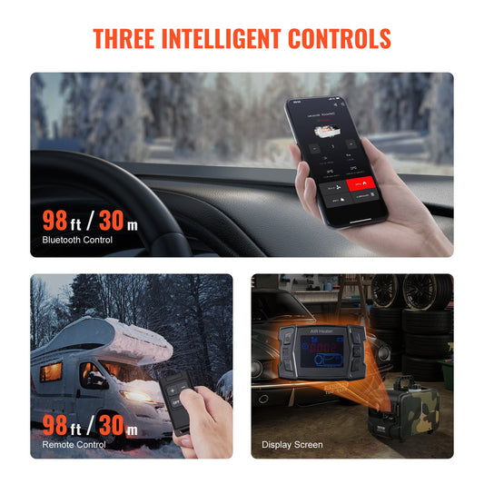 DieselAir Heater DieselHeater 8KW 12V 24V Bluetooth APP Remote Control